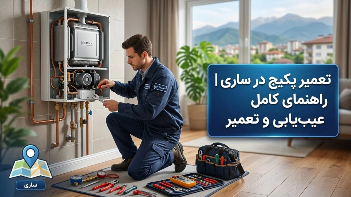 تعمیر پکیج در ساری | راهنمای کامل عیب‌یابی و تعمیر