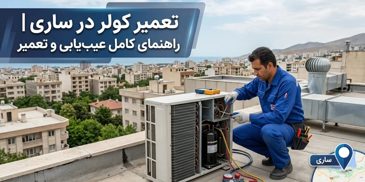 تعمیر کولر در ساری توسط تکنسین متخصص برای بررسی و رفع خرابی کولر