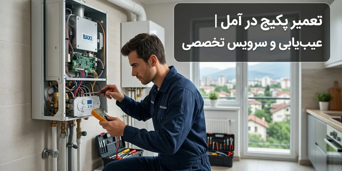 تعمیر پکیج در آمل و بررسی تخصصی دستگاه توسط تکنسین