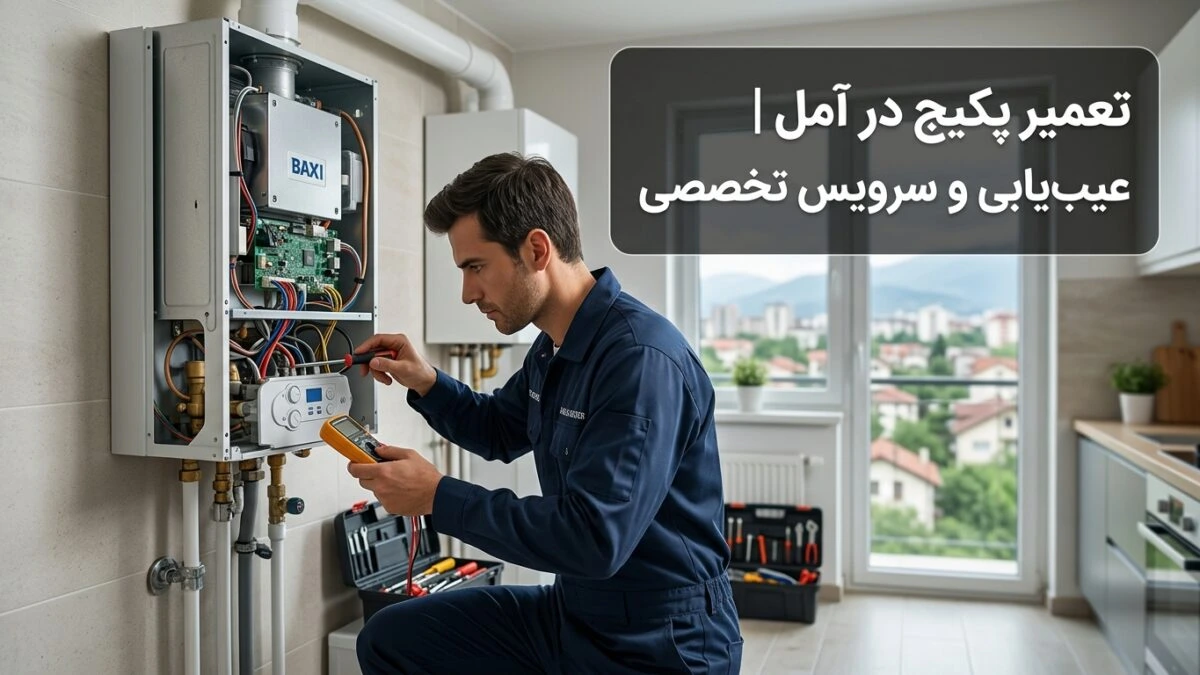 تعمیر پکیج در آمل | عیب‌یابی و سرویس تخصصی