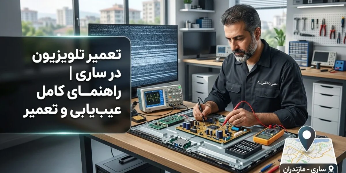 تعمیر تلویزیون در ساری توسط تکنسین متخصص و بررسی خرابی تلویزیون