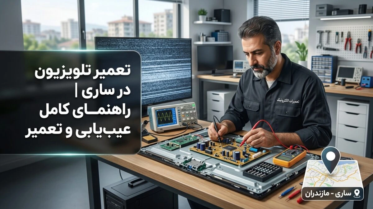 تعمیر تلویزیون در ساری | راهنمای کامل عیب‌یابی و تعمیر
